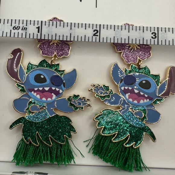 Disney BaubleBar Stitch Hula Earrings NIB - Picture 6 of 8